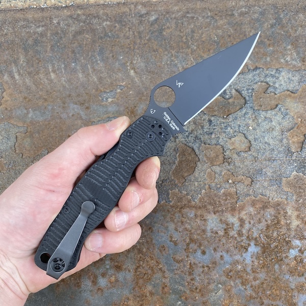 Spyderco Para 2 Salt Black G10 Black Magnacut Knife