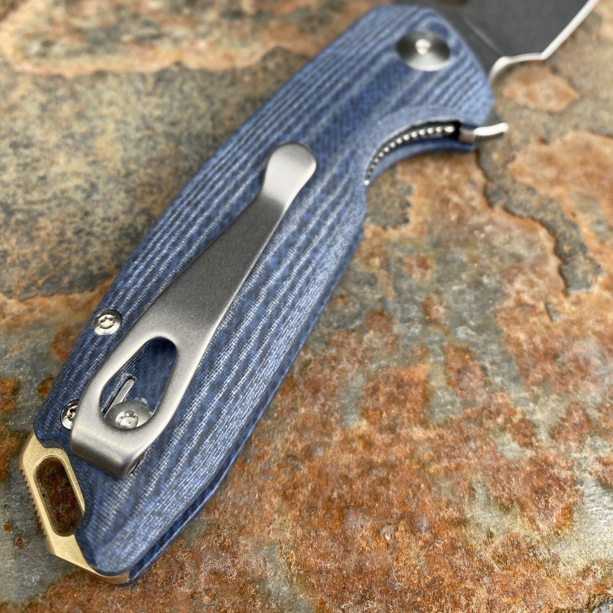 GiantMouse ACE Tribeca Denim Micarta Stonewashed MagnaCut Deep