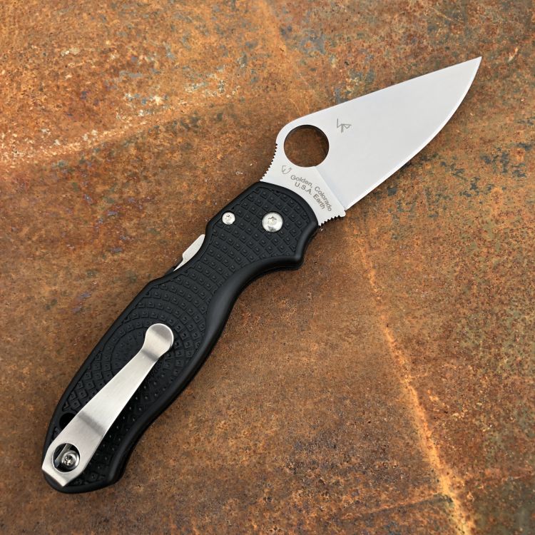Spyderco Para 3 LW Black FRN Scales Satin CTS BD1N Blade Folding Knife