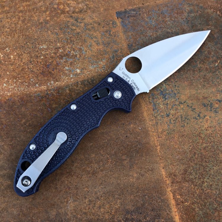 Spyderco Manix 2 LW Dark Blue FRCP Scales Satin S110V Blade Folding Knife