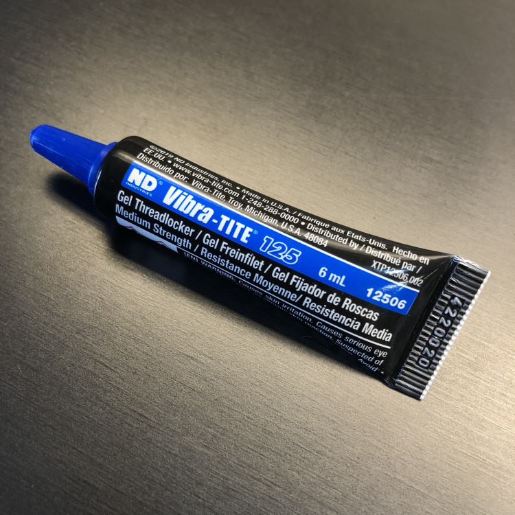 Vibra-Tite 125 Medium Strength Blue Gel Threadlocker - 6 ml