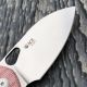 GiantMouse ACE Biblio Red Canvas Micarta Böhler M390 Satin Blade Folding Knife