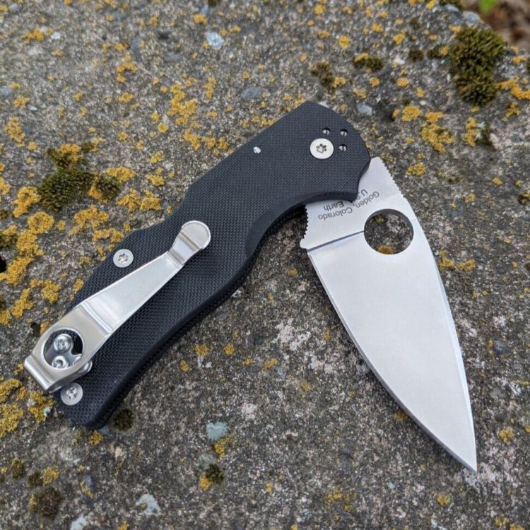 Spyderco Native 5 Black G10 Scales S30V Blade Folding Knife
