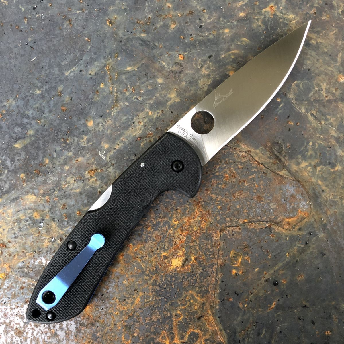 Spyderco Siren Coarse Black G-10 LC200N Blade (C247GP) Deep Spyderco Siren Coarse Black G-10 LC200N Blade (C247GP) Deep