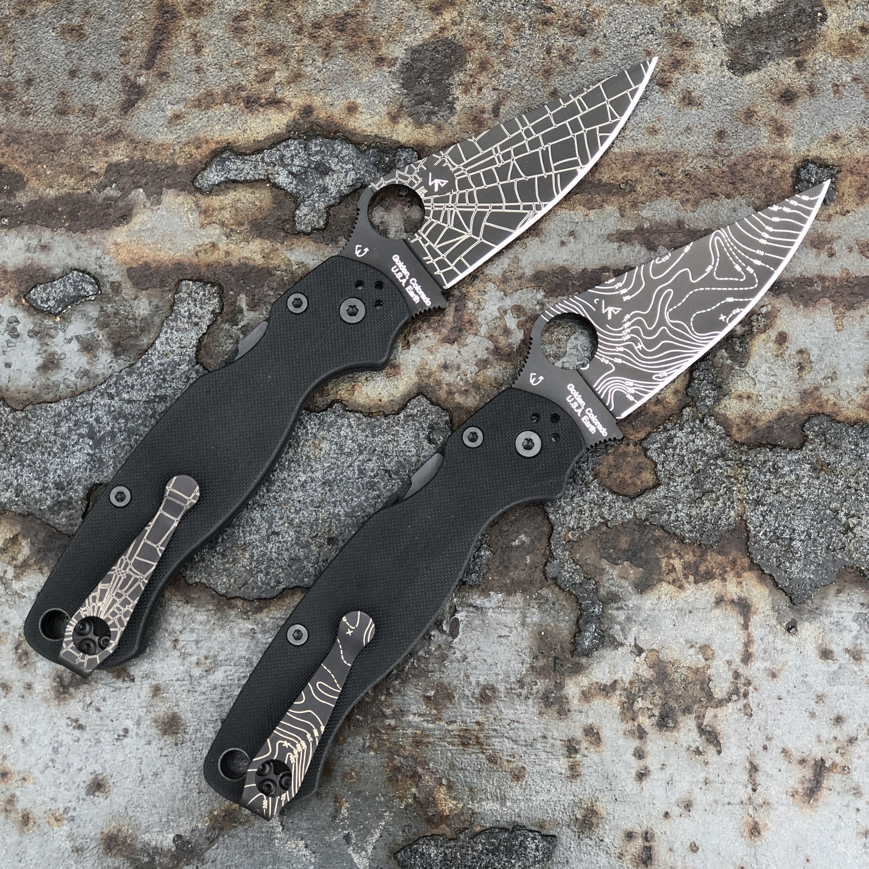 Spyderco Para 2 Black G10 Scales Black S45V Blade (C81GPBK2
