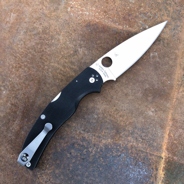Spyderco Native Chief Black G10 Scales S30V Blade Folding Knife