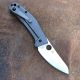 Spyderco Spydiechef Titanium Gray Scales Satin LC200N Blade Folding Knife