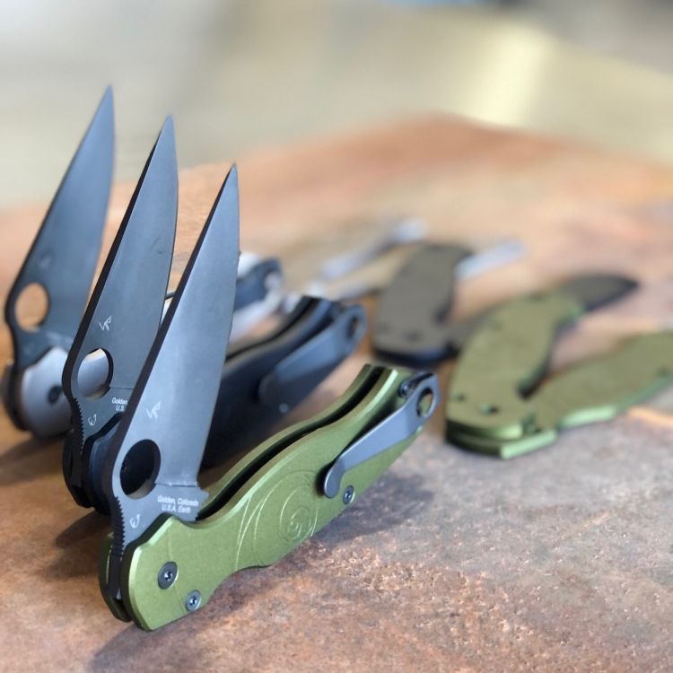 Spyderco Para 2 LynchNW Mod 1 Aluminum Scales Black Cerakote Clip
