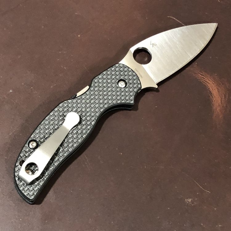 Spyderco Sage 5 Carbon Fiber/G10 Scales Satin S30V Blade Folding Knife