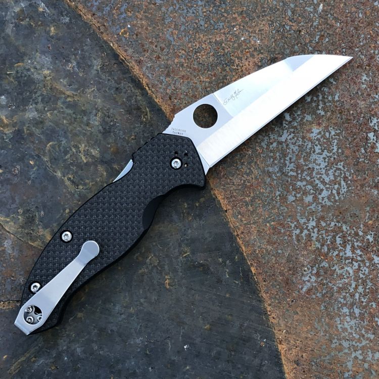 Spyderco Canis Carbon Fiber/G10 Scales S30V Blade Folding Knife