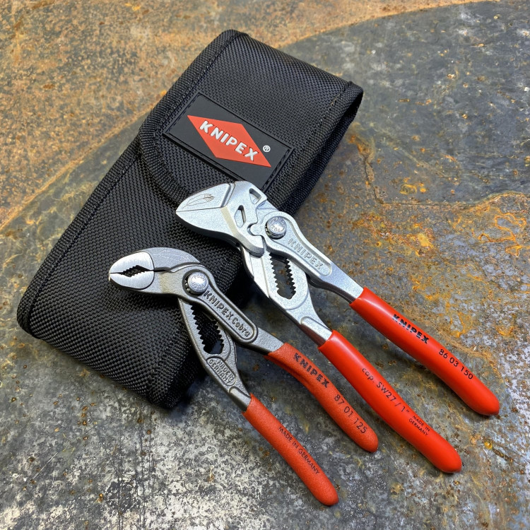 Knipex 00-20-72-V01 Mini Pliers Belt Pouch Set, 2 Pieces