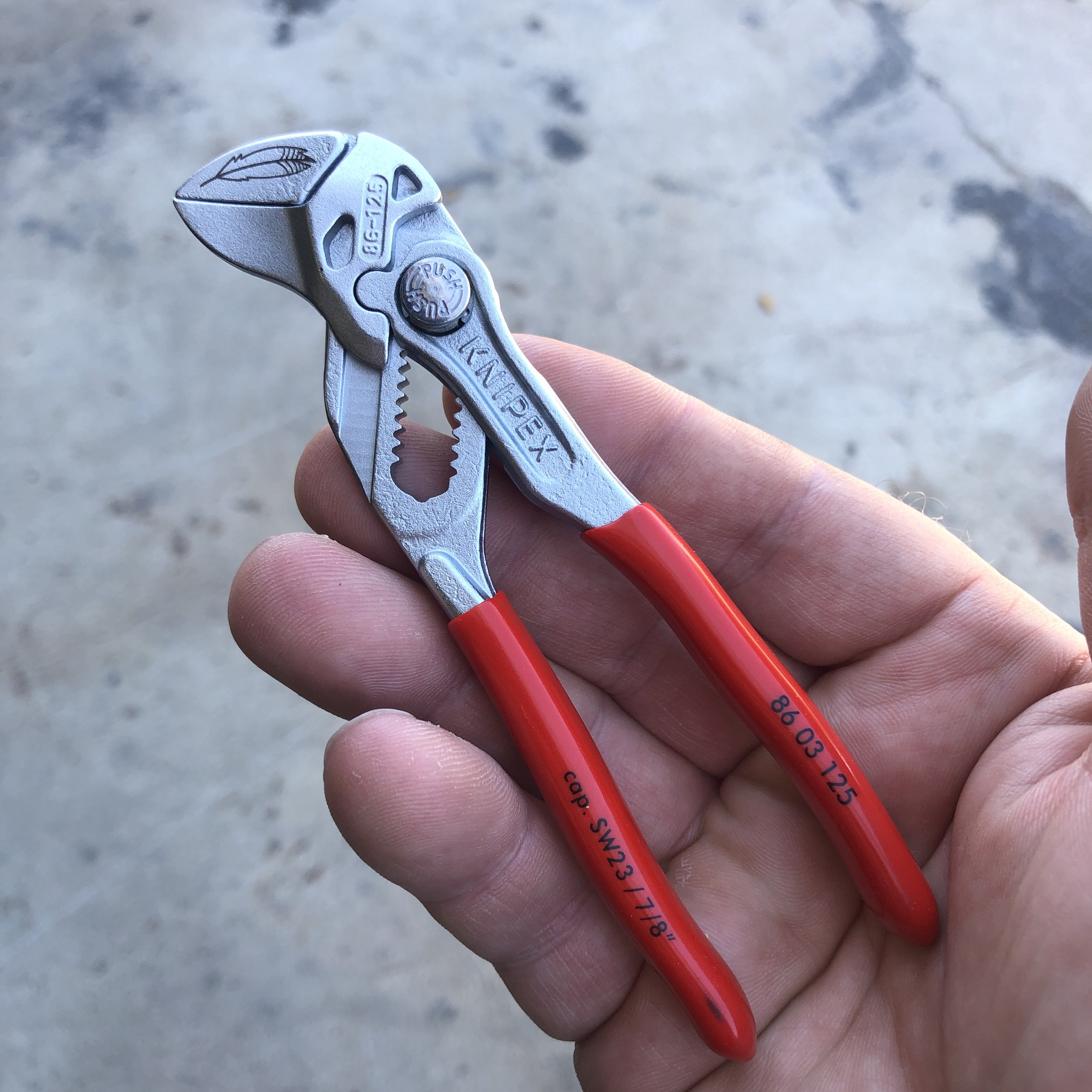 Knipex 86-03-125 5 Pliers Wrench - Plastic Grip