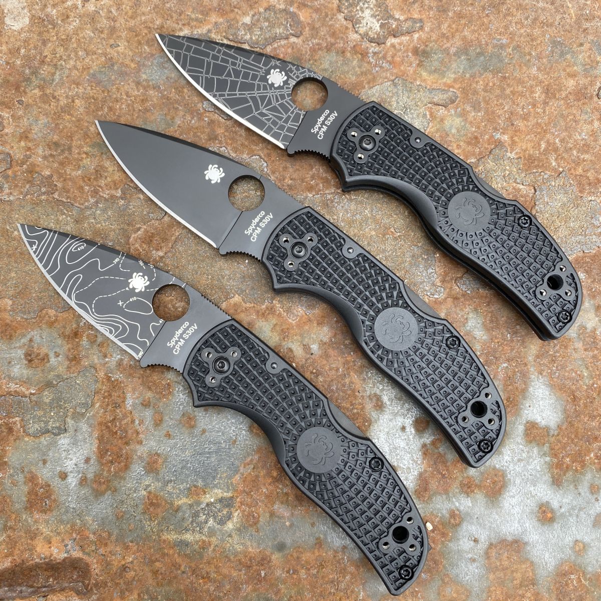 Spyderco Native 5 Lightweight Black FRN Black S30V Blade Deep 
