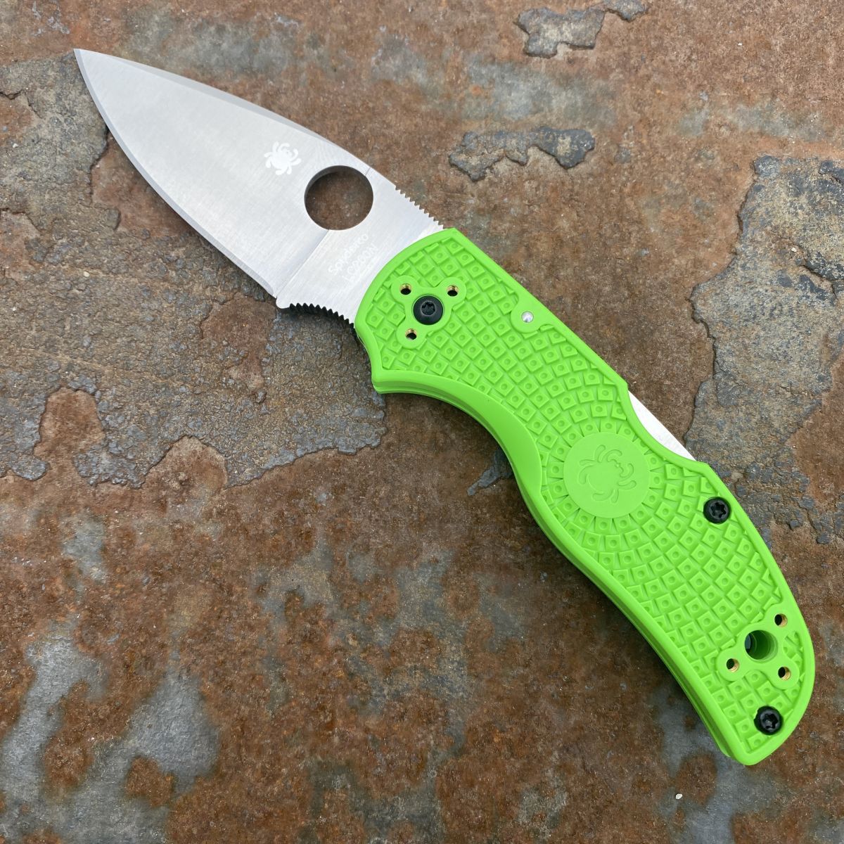 Spyderco Native 5 Salt Green FRN LC200N Blade (C41PGR5) Deep Carry