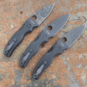 Spyderco Shaman Black G10 Scales Black S30V Blade Folding Knife
