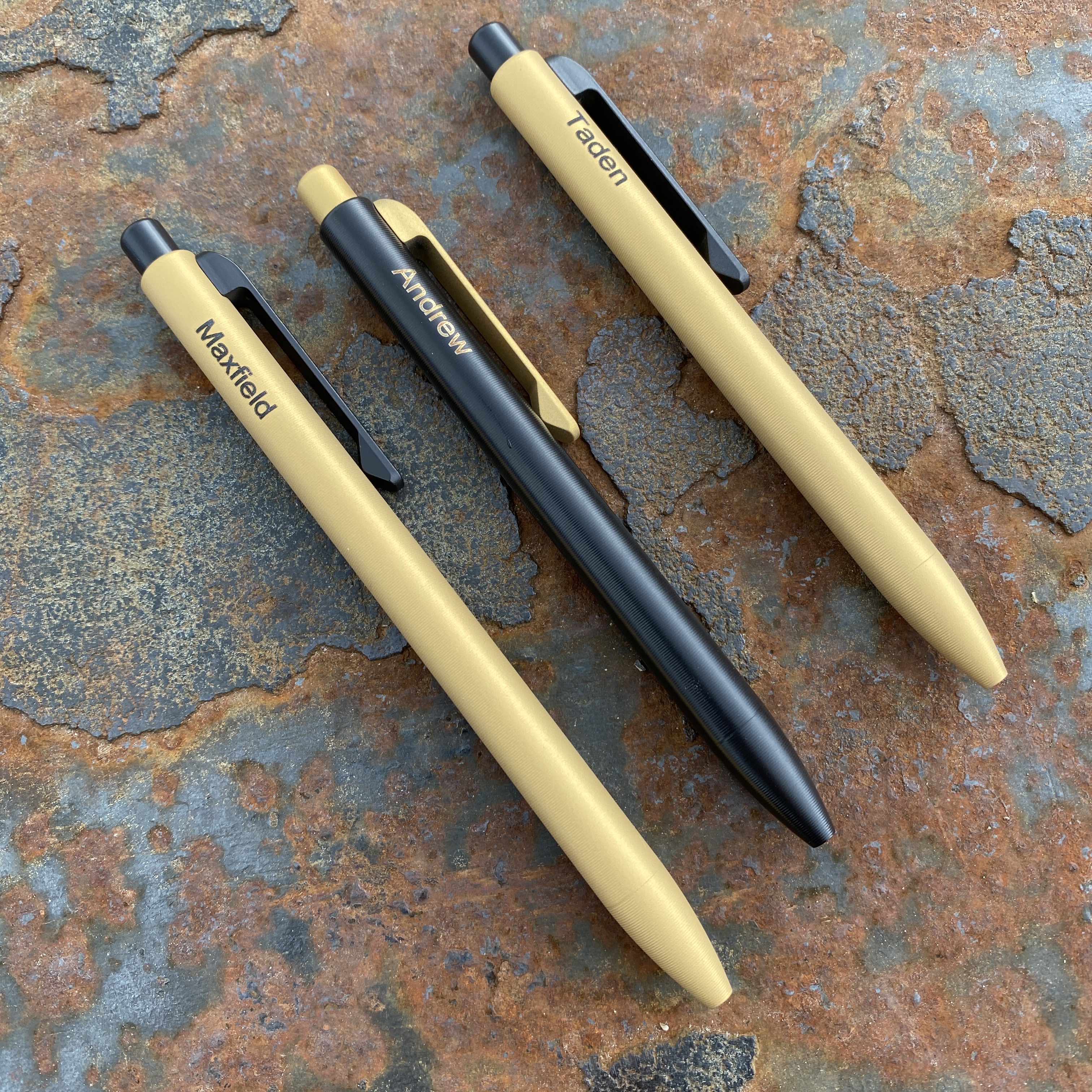 Tactile Turn Titanium Slim Side Click Pen - Cerakote Black and