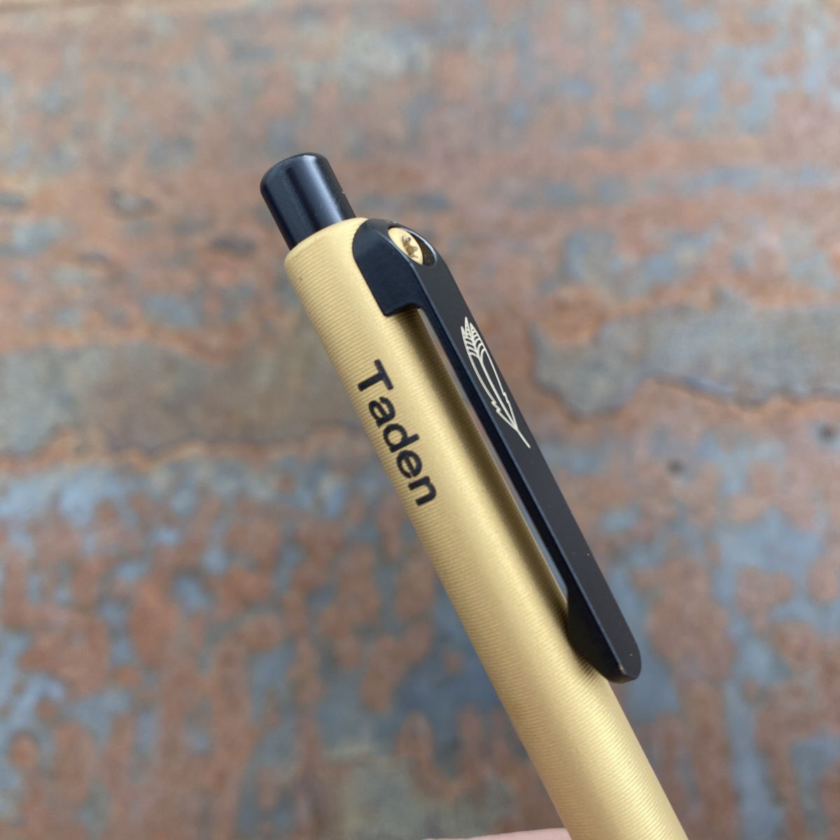 Tactile Turn Titanium Slim Side Click Pen - Cerakote Black and