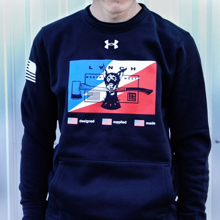 Under Armour Hustle Bolt Dog Black Sweatshirt