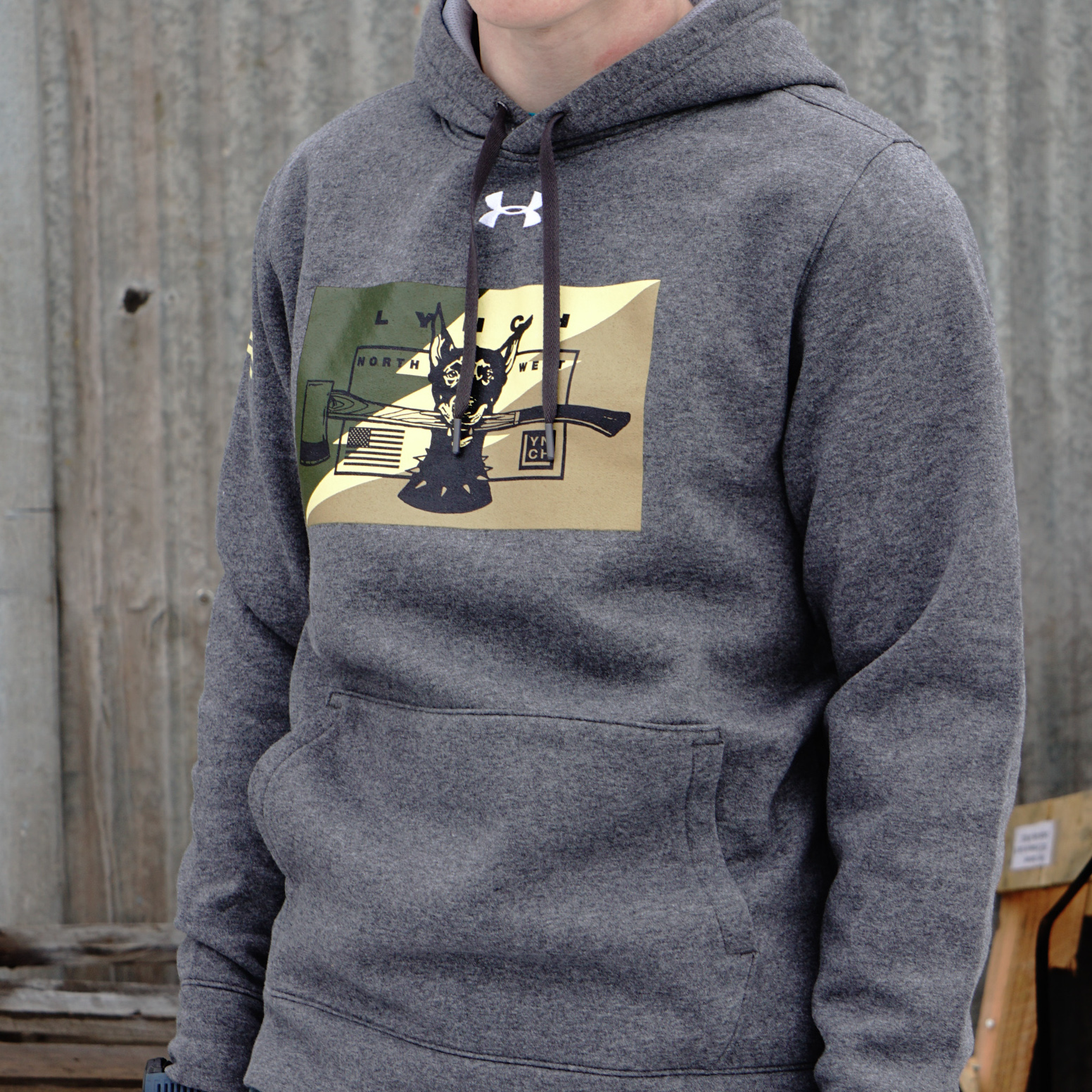 Under armour hooded pullover shop