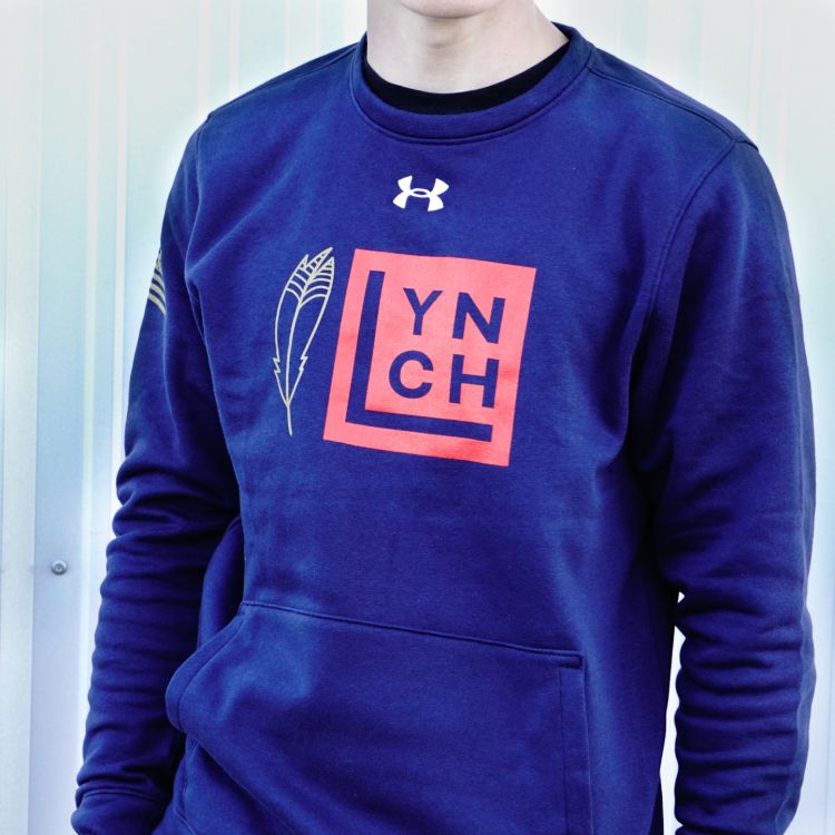 Under Armour Hustle LynchNW Logo/Feather Mid Navy Sweatshirt