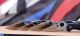 Spyderco Endela Black FRN Thin Blue Line CombinationEdge VG-10 Blue Folding Knife