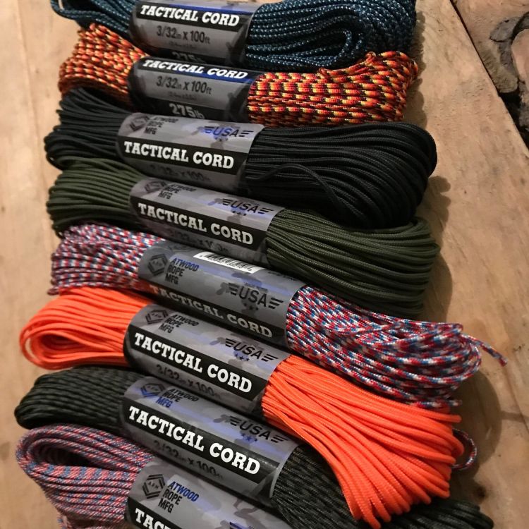 Atwood Rope - Tactical 275 Paracord 3/32 - 100 Feet