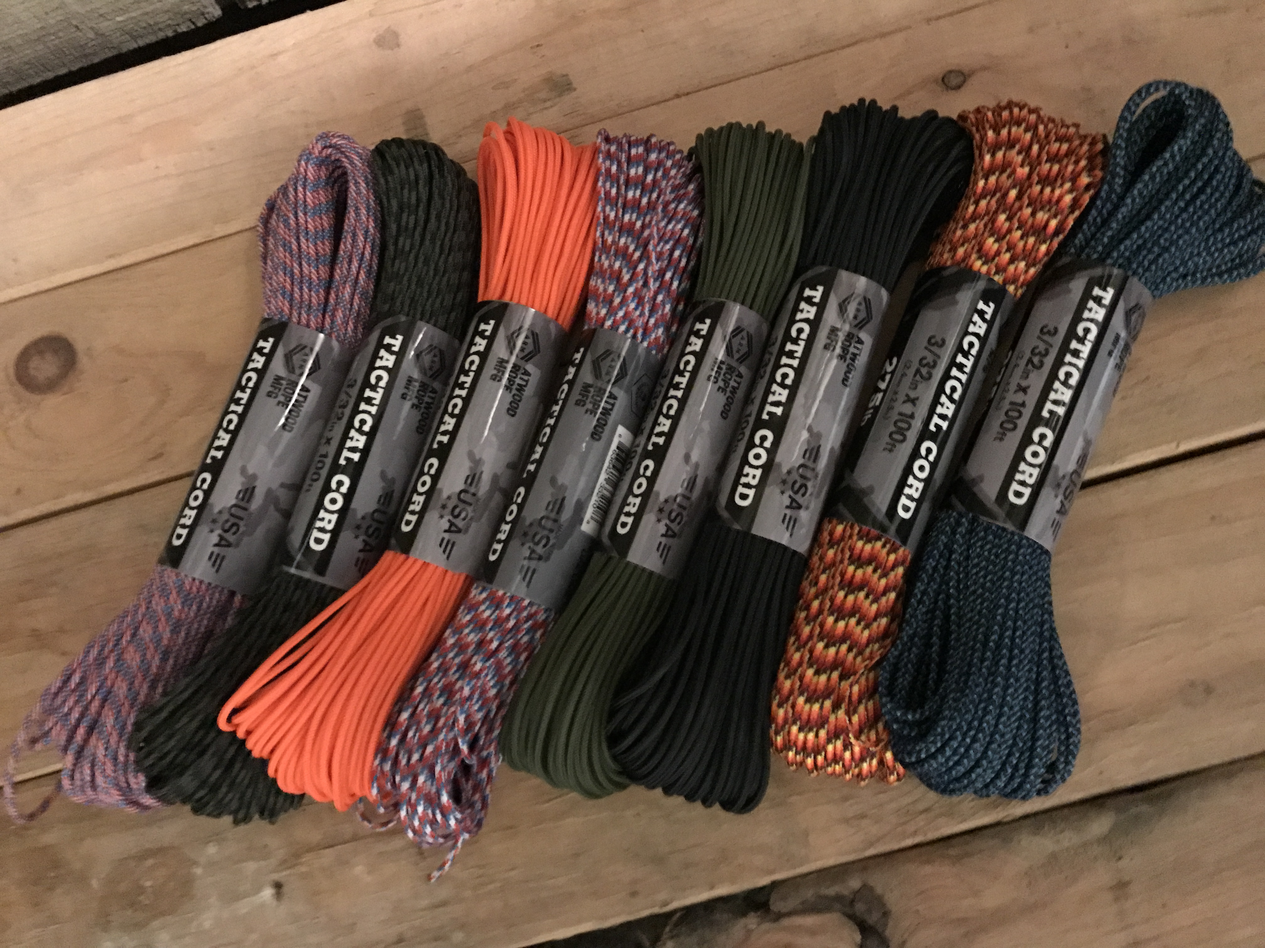 Atwood Rope - Tactical 275 Paracord 3/32 - 100 Feet