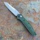 Benchmade Osborne Green Aluminum Scales 3.4" Satin S30V Blade Folding Knife