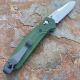 Benchmade Osborne Green Aluminum Scales 3.4" Satin S30V Blade Folding Knife