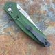Benchmade Osborne Green Aluminum Scales 3.4" Satin S30V Blade Folding Knife