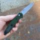 Benchmade Osborne Green Aluminum Scales 3.4" Satin S30V Blade Folding Knife