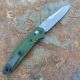 Benchmade Osborne Green Aluminum Scales 3.4" Satin S30V Blade Folding Knife