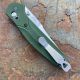 Benchmade Osborne Green Aluminum Scales 3.4" Satin S30V Blade Folding Knife