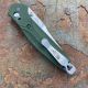 Benchmade Osborne Green Aluminum Scales 3.4" Satin S30V Blade Folding Knife