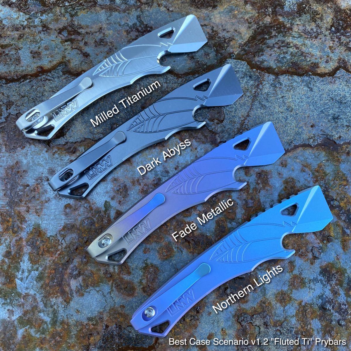 Best Case Scenario v1.2 Fluted Titanium Prybar