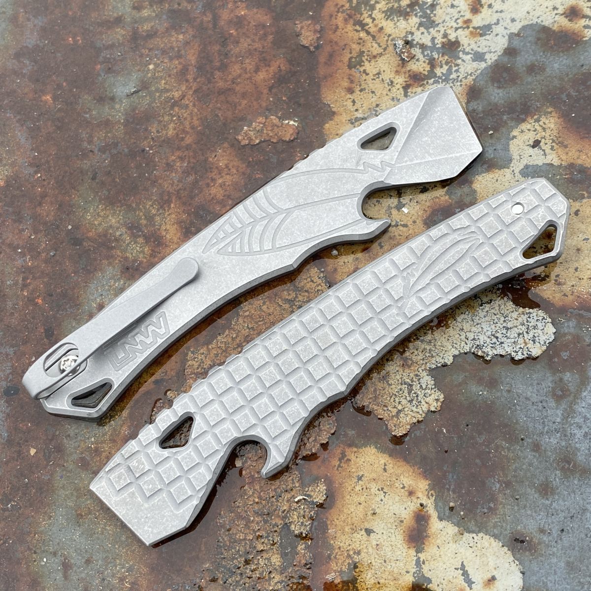 Best Case Scenario v1.3 Milled Titanium Prybar Frag Design