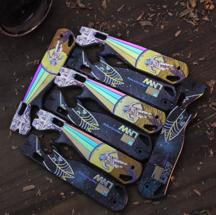 ColorfulFilth Interstellar Space Bar LynchNW AAP v1.0 - Anodized & Cerakote 6AL-4V Titanium