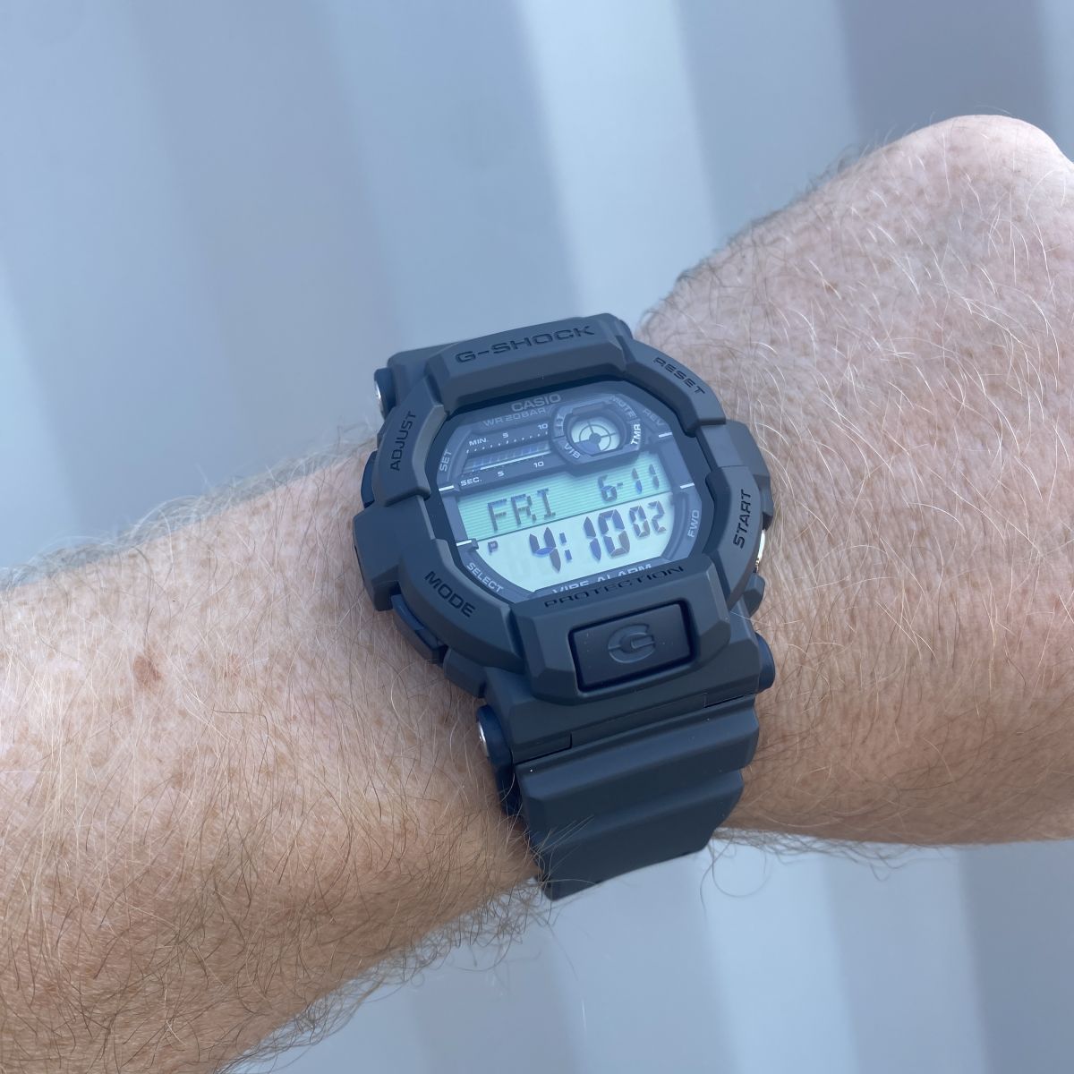 Casio G-Shock Classic Black Watch with Vibrating Alarm and World Time