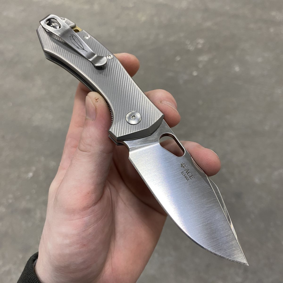 GiantMouse ACE Atelier Titanium Satin Elmax (ATELIER-TITANIUM