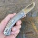 GiantMouse ACE Iona V2 Titanium S90V Satin Blade Folding Knife