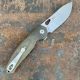 GiantMouse ACE Jagt Green Canvas Micarta Magnacut Satin Blade Folding Knife