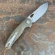 GiantMouse ACE Jagt Green Canvas Micarta Magnacut Satin Blade Folding Knife