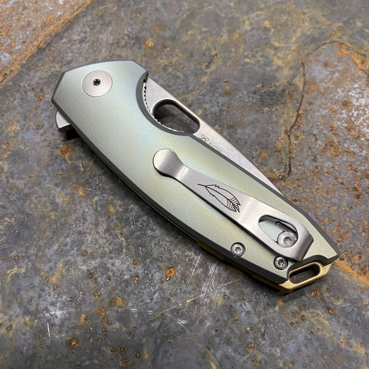 djサンマモニカ【引取限定】GIANT PACE　武蔵野　三鷹　小金井 GiantMouse ACE Tribeca Green Titanium Brass Backspacer Stone
