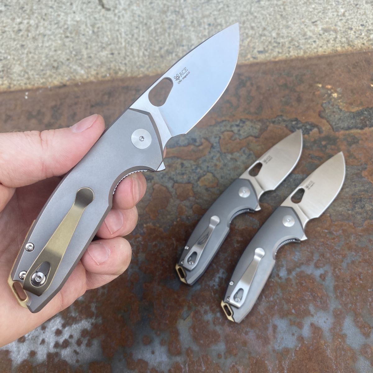 djサンマモニカ【引取限定】GIANT PACE　武蔵野　三鷹　小金井 GiantMouse ACE Tribeca Titanium Brass Backspacer Satin MagnaCut