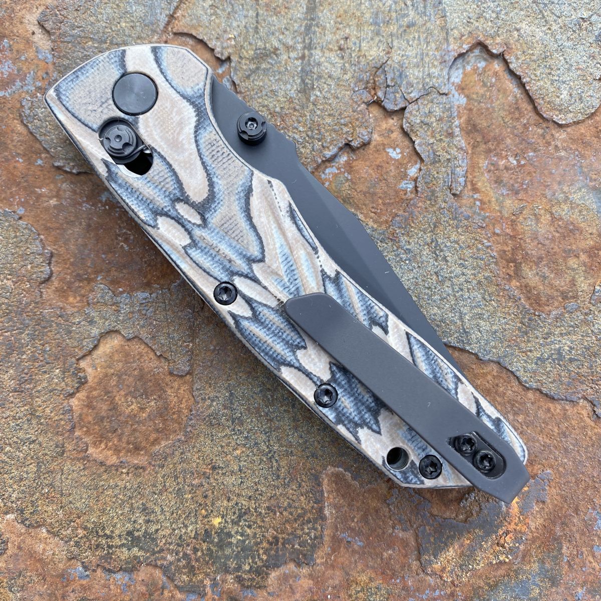 マック　HOGUEナイフ Hogue Deka Wharncliffe Knife | Blue + SW 20CV | Blade HQ