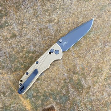Hogue Deka FDE Polymer Black Clip Point Magnacut Blade Folding Knife