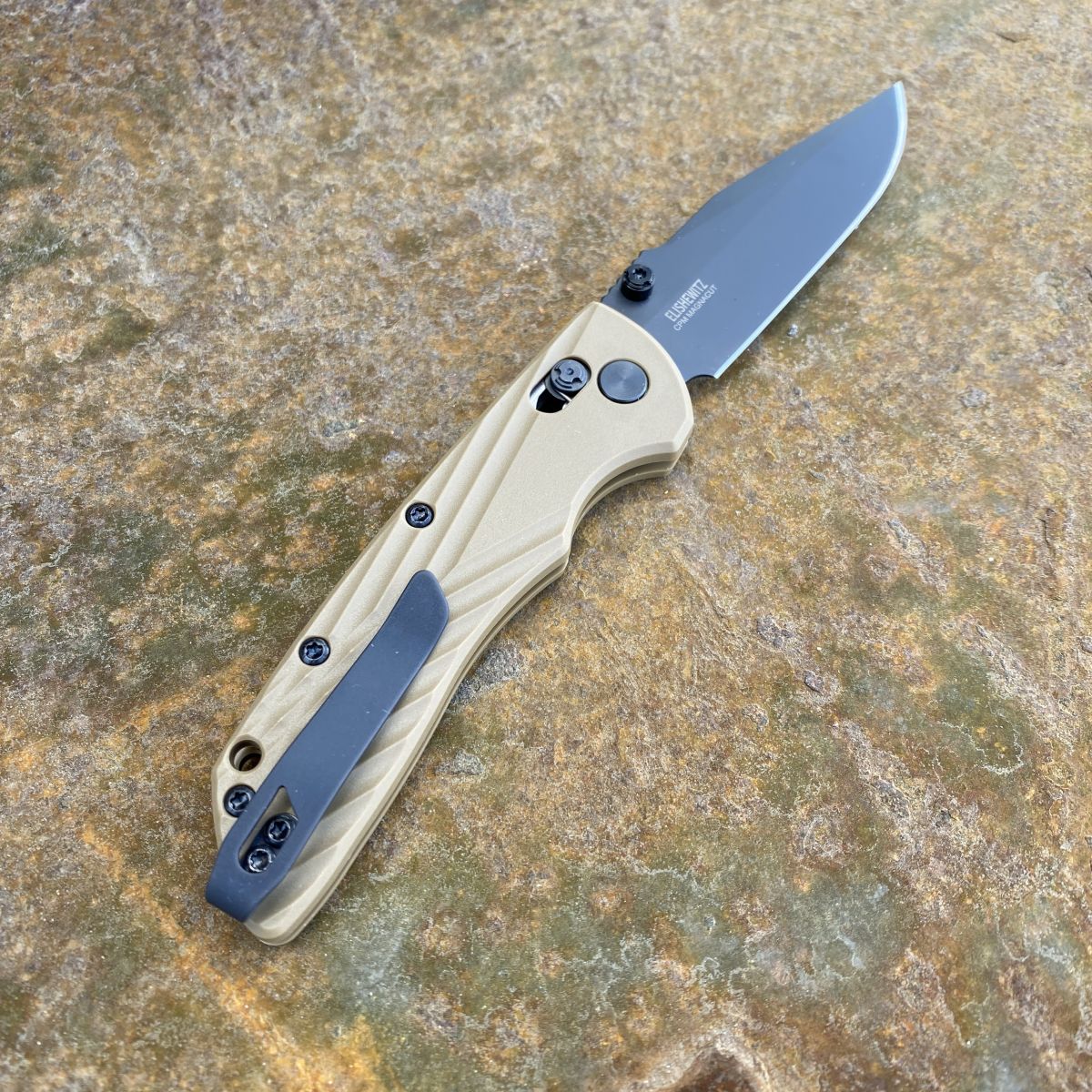 Hogue Deka FDE Polymer Black Clip Point Magnacut Blade (24377 
