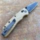 Hogue Deka FDE Polymer Black Wharncliffe Magnacut Blade Folding Knife