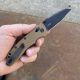 Hogue Deka FDE Polymer Black Wharncliffe Magnacut Blade Folding Knife
