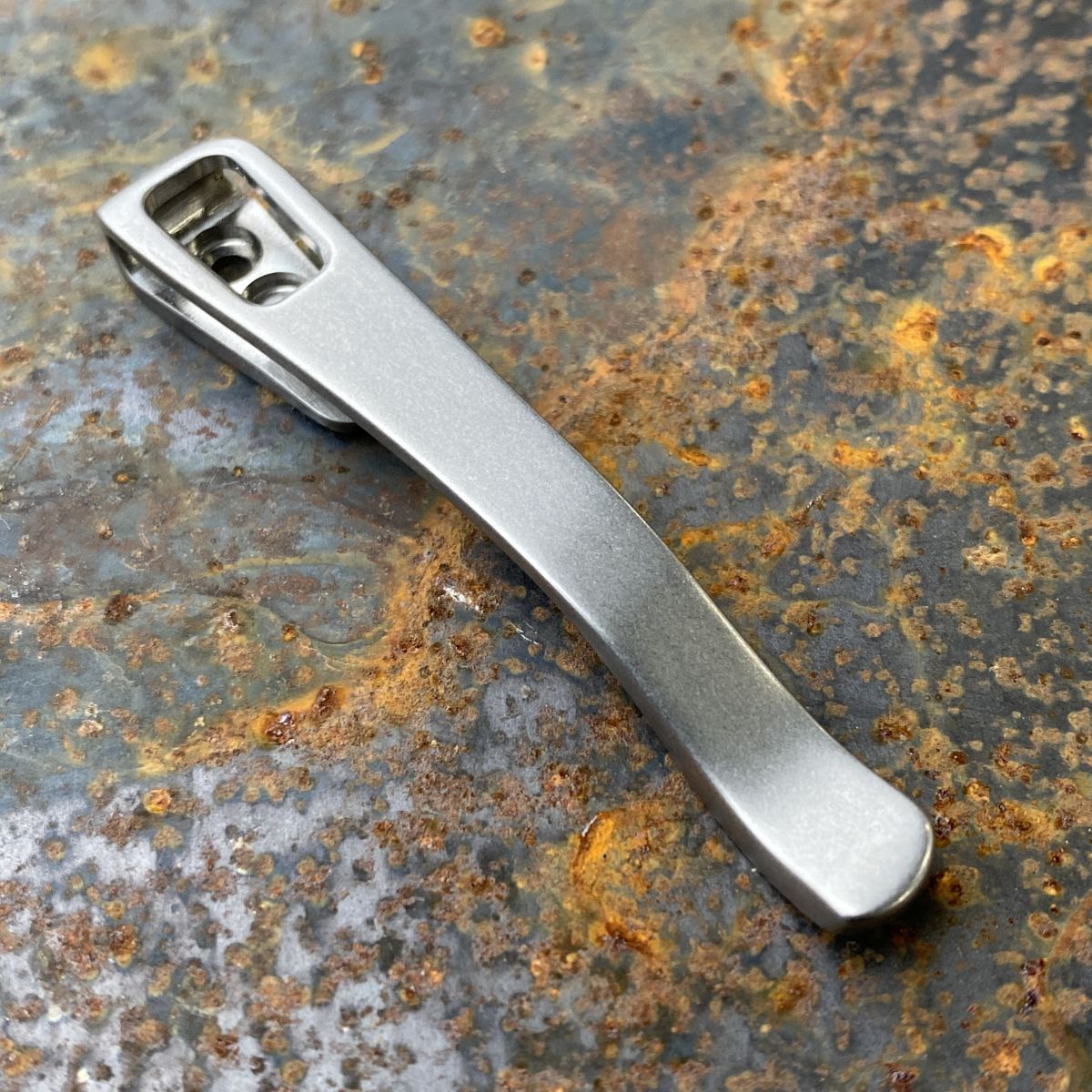 Deep Carry Titanium Milled Clip For McNees MAC 2 Knives